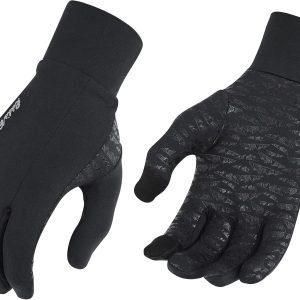 Eddie Bauer Running Gloves Grid Fleece Black-0