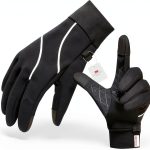 Origem Winter Cycling Gloves Black Cotton Nylon-0