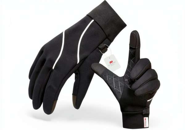 Origem Winter Cycling Gloves Black Cotton Nylon-0
