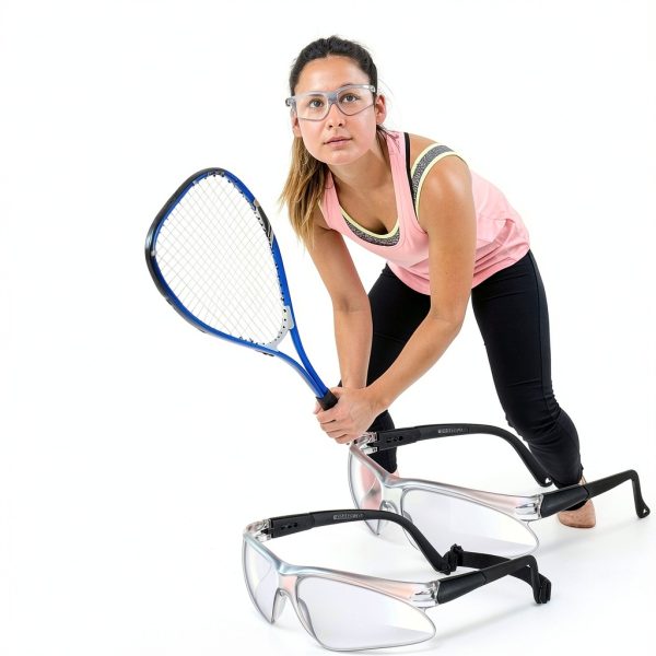Fiada Clear Sports Goggles for Racquetball-2