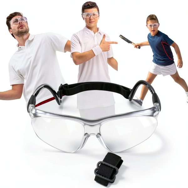 Fiada Clear Sports Goggles for Racquetball-5