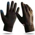 Achiou Running Gloves Black Thermal Polyester-0