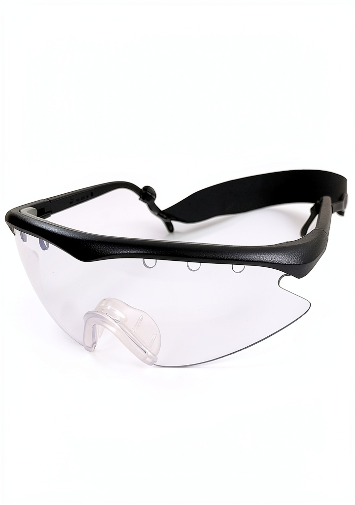 Installing Going One Squash Goggles UV Polycarbonate Unisex on a wooden desk