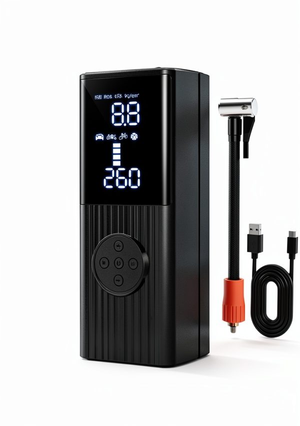 Hafuloky Portable Air Compressor Aluminum Dark Black-7