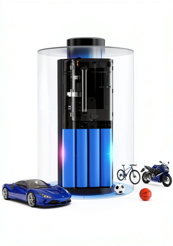 Hafuloky Portable Air Compressor Aluminum Dark Black-3
