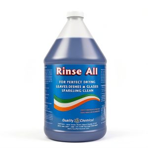 Quality Chemical Rinse Aid Dishwasher Liquid Lemon 128 oz Pack of 4-0