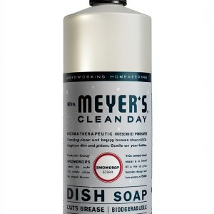 Mrs. Meyer's Liquid Dish Soap Snow Drop 16 oz Seasonal Clean Day-0