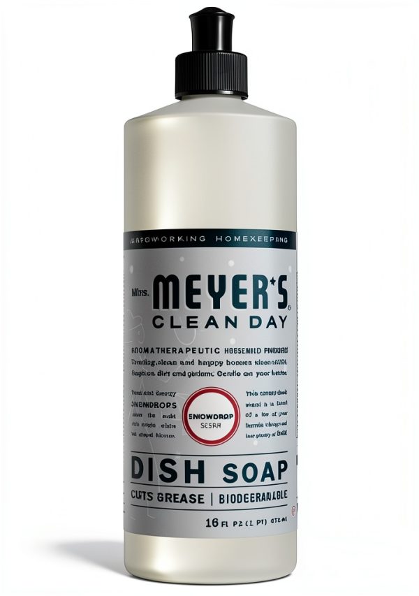 Mrs. Meyer's Liquid Dish Soap Snow Drop 16 oz Seasonal Clean Day-0