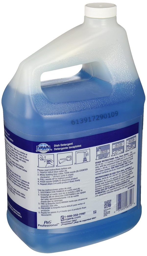 Dawn Professional Pot and Pan Detergent Regular Scent 1 Gallon-5