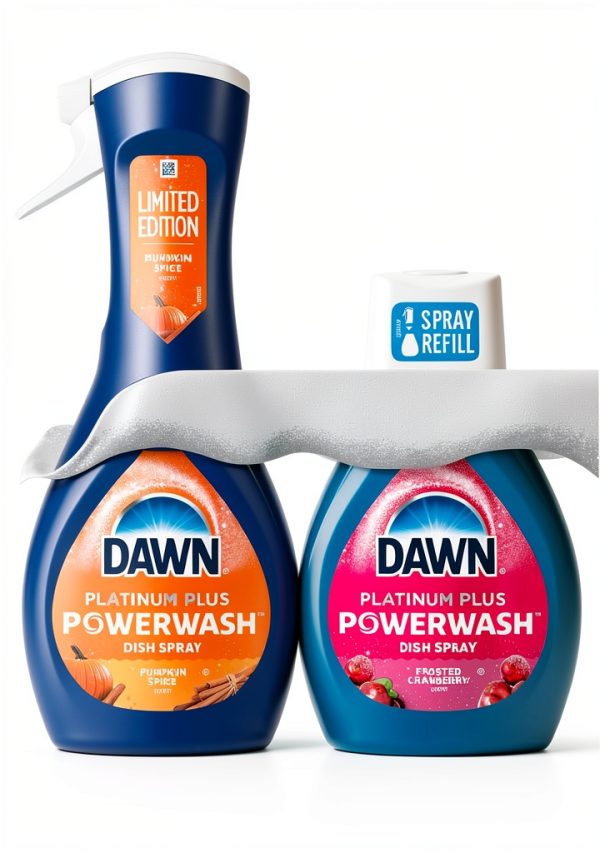 Dawn Powerwash Spray Soap Pumpkin Spice & Frosted Cranberry 2x16 oz-9