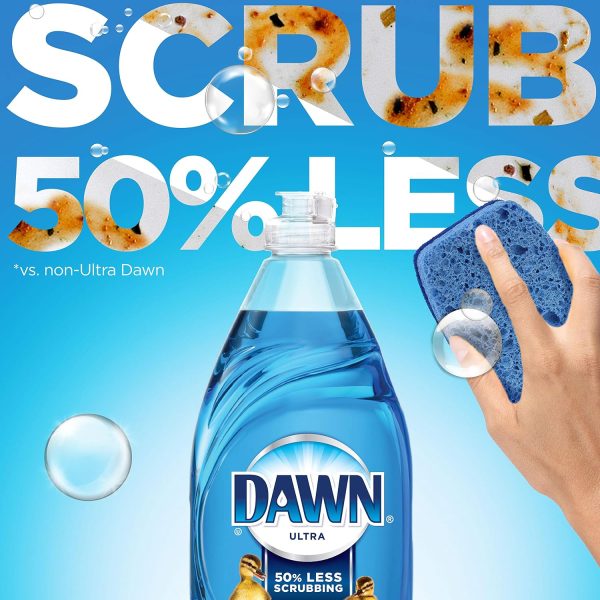Dawn Ultra Dishwashing Liquid Dish Soap, Original Scent, Blue, 75 Fl Oz (Pack of 1)-2