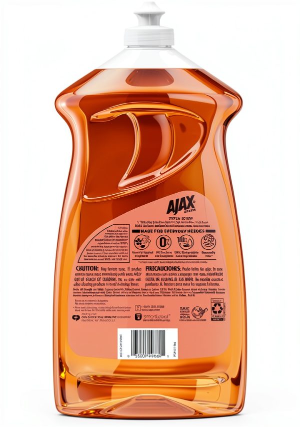 Ajax Triple Action Orange Dish Liquid- 52 fl oz - Grease Cutting Power-5
