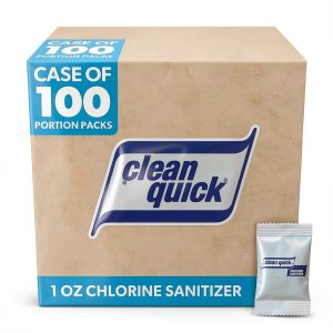 Clean Quick Powdered Chlorine Sanitizer 1oz Pack P&G EPA Registered-0
