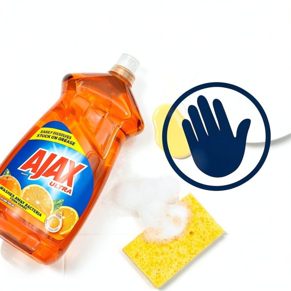 Ajax Triple Action Orange Dish Liquid- 52 fl oz - Grease Cutting Power-2