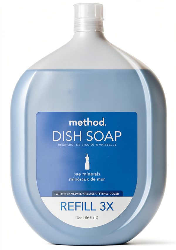 Method Gel Dish Soap Refill Sea Minerals 36 Fl Oz Tough Grease-0