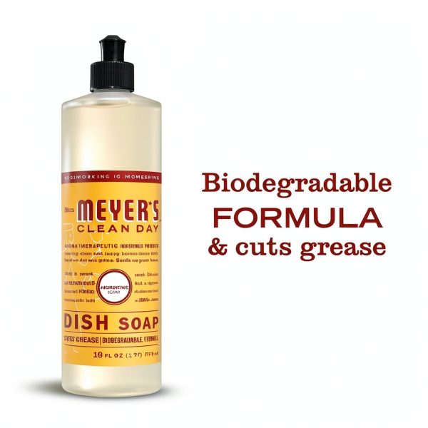 Mrs. MEYER'S CLEAN DAY Dish Soap, Clementine Scent, 16oz (Pack of 3)-4