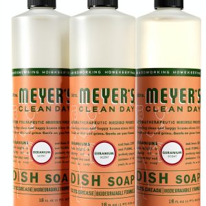 Mrs. MEYER'S MMCD LiqDish Geranium SIPP 16oz Commercial Dish Soap-0
