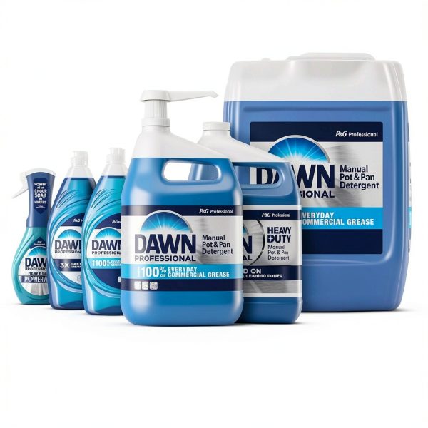 P&G Dawn Dishwashing Liquid Soap Detergent, Bulk Degreaser Removes Greasy Foods from Pots, Pans and Dishes in Commercial Restaurant Kitchens, Regular Scent, 38 oz. (Case of 8) (Packaging May Vary)-7